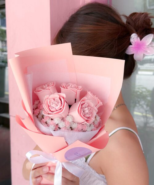 Luxe Pink Serene Rose Bouquet