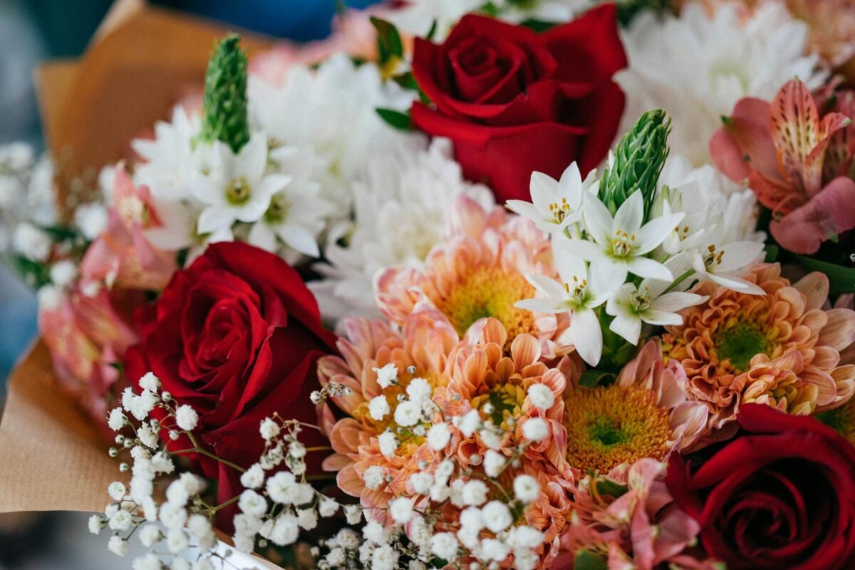 DIY flower bouquet